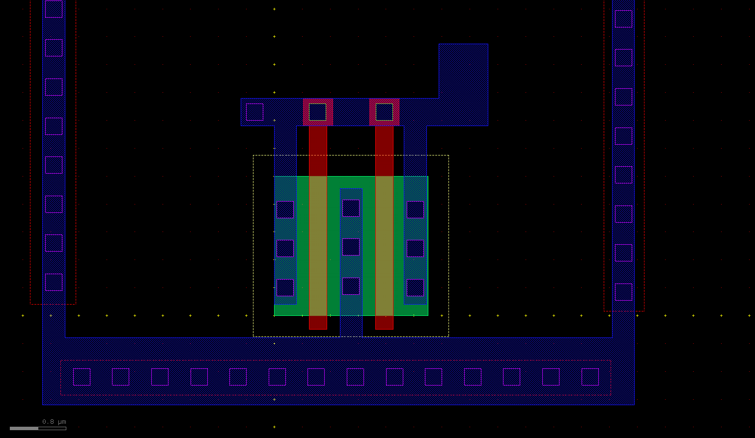 NMOS Layout Section